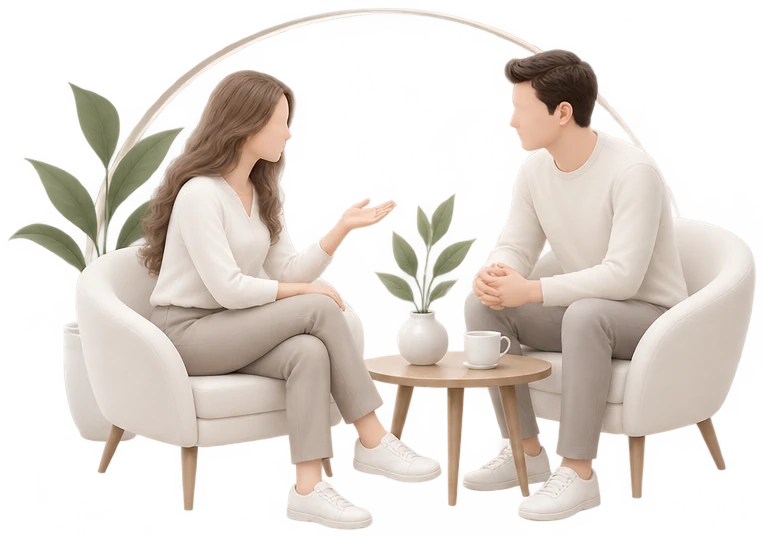 Illustration: Menschliche und persönliche Zahnmedizin statt klinischer Distanz